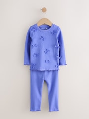 Blue Bows Snuggle Pyjamas 3 Pack (9mths-12yrs) - Image 8 of 9
