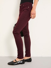 FatFace Hayle Burgundy Red Five Pocket Jegging - Image 4 of 6