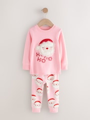Pink Santa Christmas Pyjamas (9mths-12yrs) - Image 1 of 5