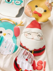 Ecru AOP Squishmallow Christmas Jogger Pyjamas (5-14yrs) - Image 7 of 8