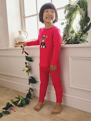 Red Bear Christmas Pyjamas (9mths-16yrs) - Image 1 of 7