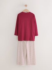 Red Stripe Christmas Yoga Pant Style Pyjamas (3-16yrs) - Image 2 of 4