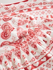 Red/Ecru Fairisle Christmas Cosy Fleece Pyjamas (3-16yrs) - Image 7 of 8