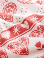 Red/Ecru Fairisle Christmas Cosy Fleece Pyjamas (3-16yrs) - Image 8 of 8