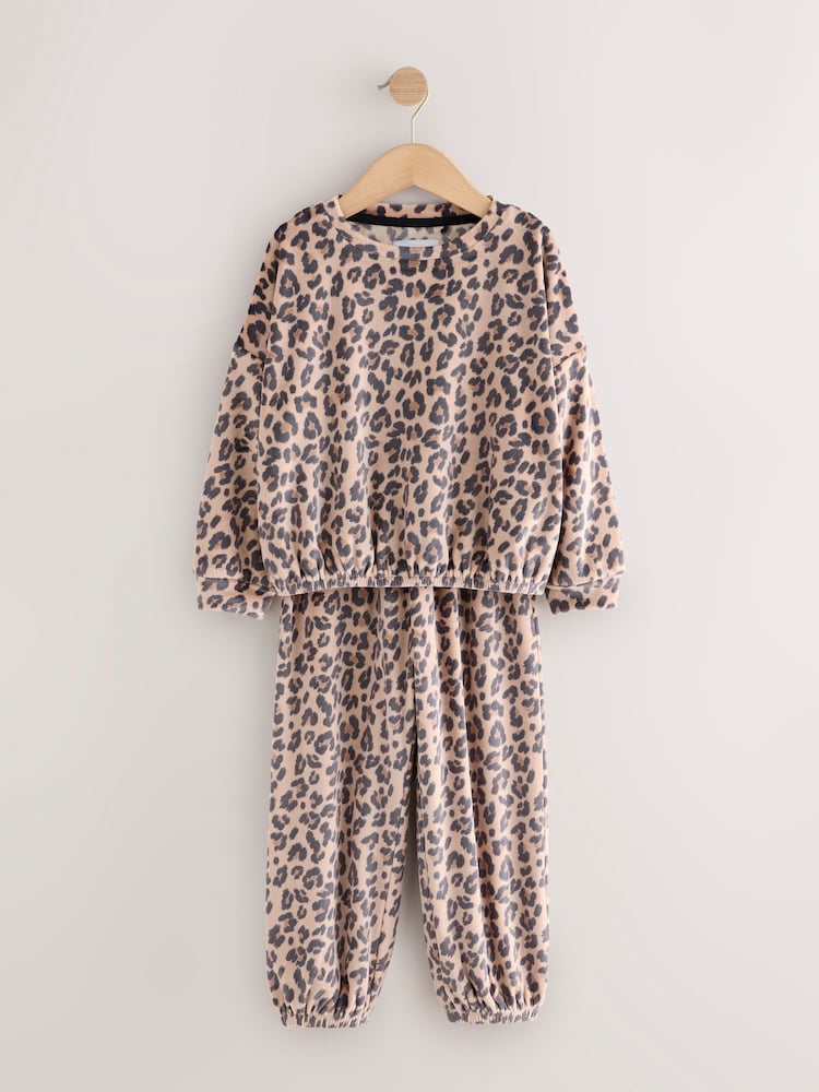 Neutral Animal Cosy Fleece Pyjamas (3-16yrs) - Image 1 of 4
