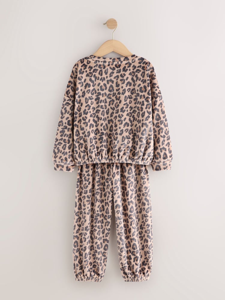 Neutral Animal Cosy Fleece Pyjamas (3-16yrs) - Image 2 of 4