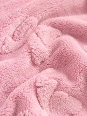 Pink Bow Fleece Jacquard Pyjamas Set  2 Piece (2-16yrs) - Image 7 of 8