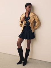 Black Suede Leather Mix - Botas Western Forever Comfort® de cano alto e contraste - Imagem 3 de 9