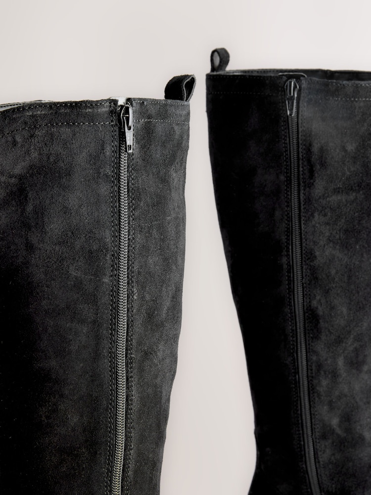 Black Suede Leather Mix - Botas Western Forever Comfort® de cano alto e contraste - Imagem 9 de 9