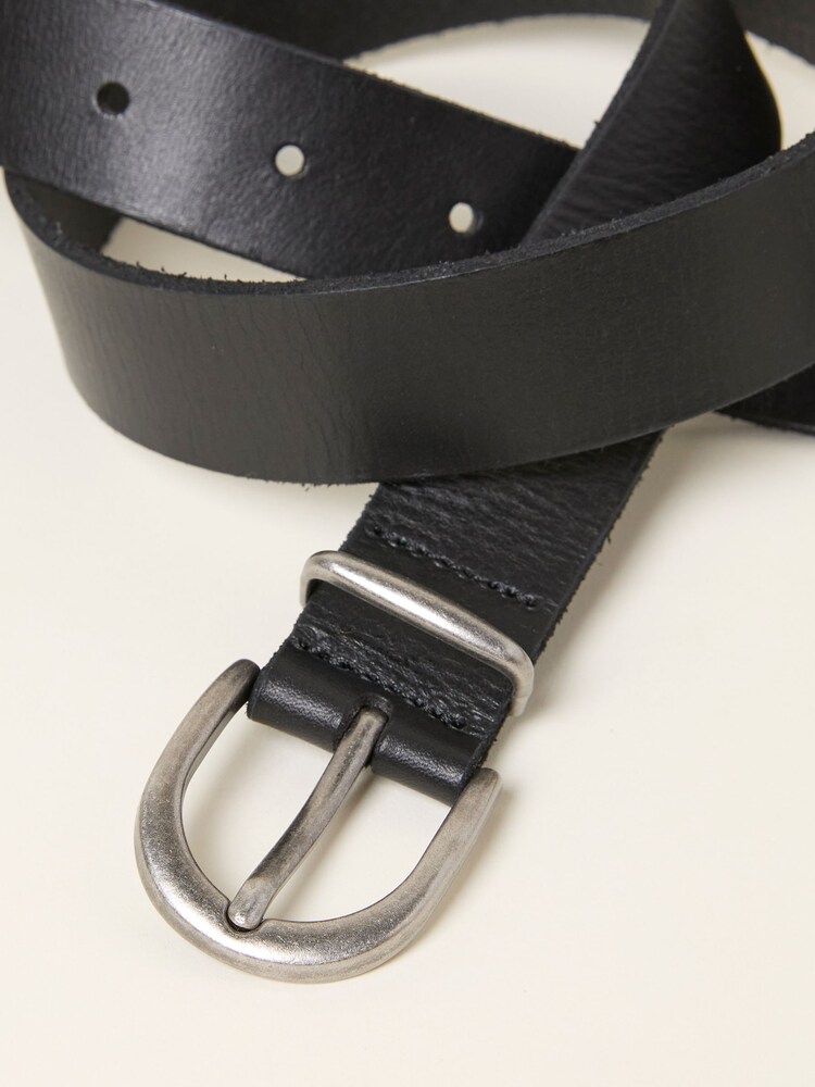 FatFace Black Plain Leather Belt - Image 2 of 2