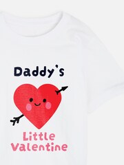 Personalised Boys ''Little Valentines'' White T-Shirt by Dollymix - Image 3 of 4