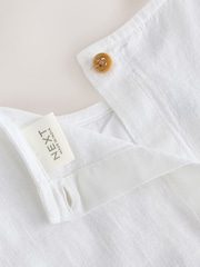 Blue/White Embroidered - طقم من بلوزة وبنطلون متناسق (3 شهور - 8 سنوات) - صورة 10 من 11