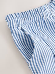 Blue/White Embroidered - طقم من بلوزة وبنطلون متناسق (3 شهور - 8 سنوات) - صورة 8 من 11