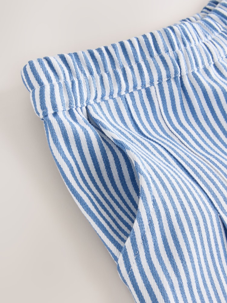 Blue/White Embroidered Blouse and Trousers Co-ord Set (3mths-8yrs) - Image 8 of 11