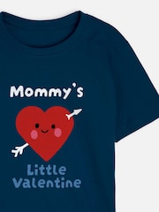 Personalised Girls Blue ''Little Valentines'' T-Shirt by Dollymix - Image 2 of 4