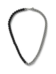 DCK Mens Stone And Chain Black Necklace - Image 4 of 5