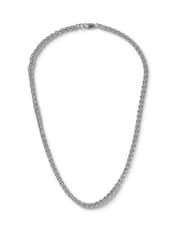 DCK Mens Silver Tone Premium Plated Rope Chain Necklace - Image 1 of 2