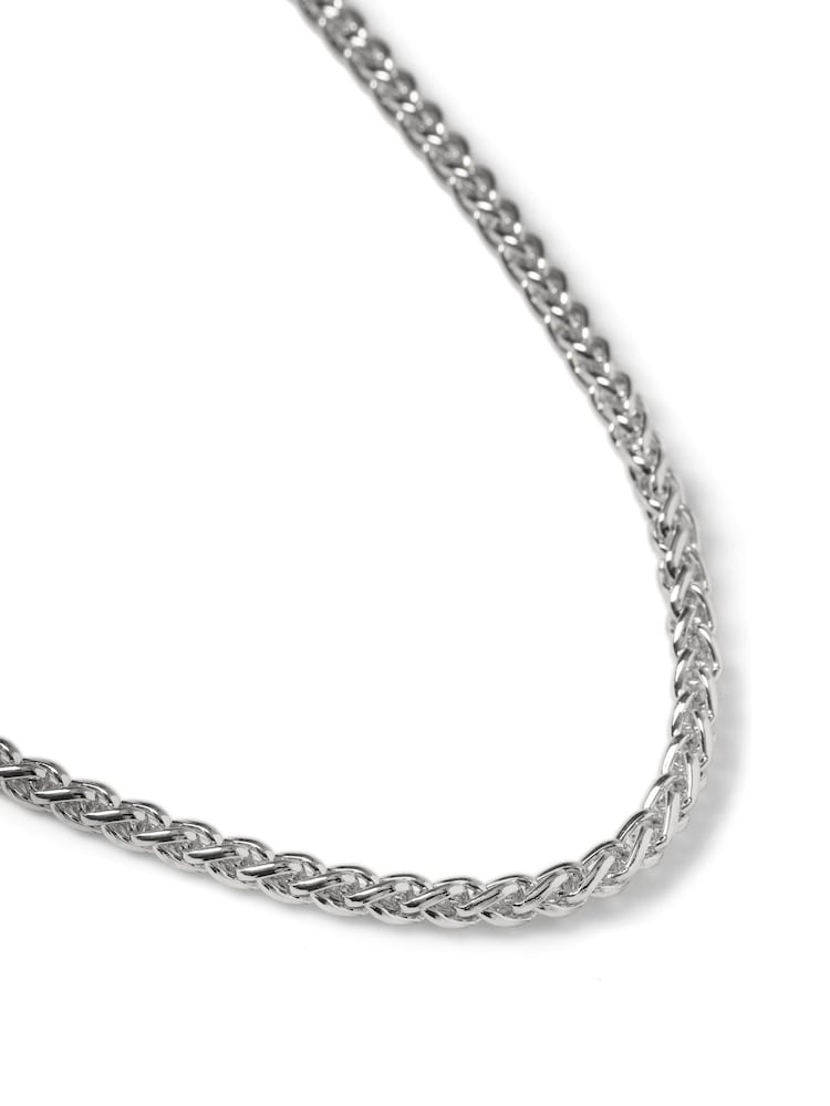 DCK Mens Silver Tone Premium Plated Rope Chain Necklace - Image 2 of 2