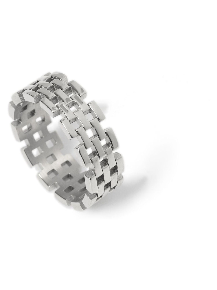 DCK Mens Silver Tone Stainless Steel Watch Strap - Image 1 of 2