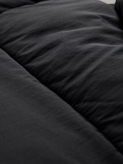 The Set Black Hooded Longline Padded Maxi Coat - Image 3 of 3
