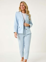 Roman Blue Petite Cotton Stretch Jacket - Image 2 of 5