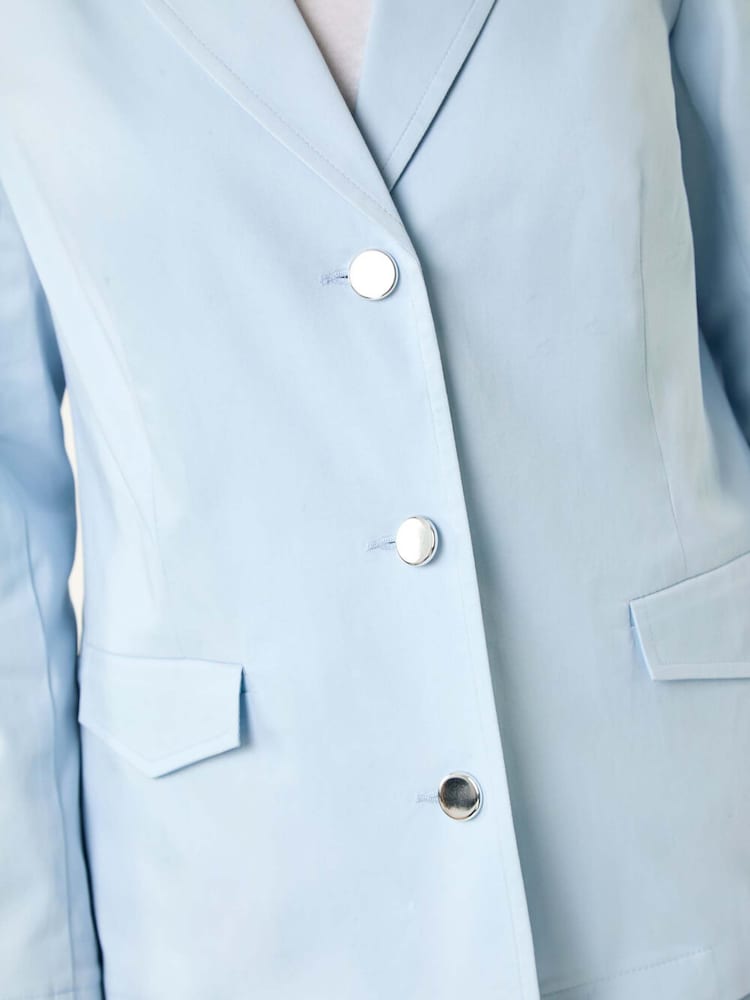 Roman Blue Petite Cotton Stretch Jacket - Image 5 of 5