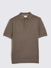 Зелений - В'язані сорочки поло MOSS Merino - Image 4 of 5
