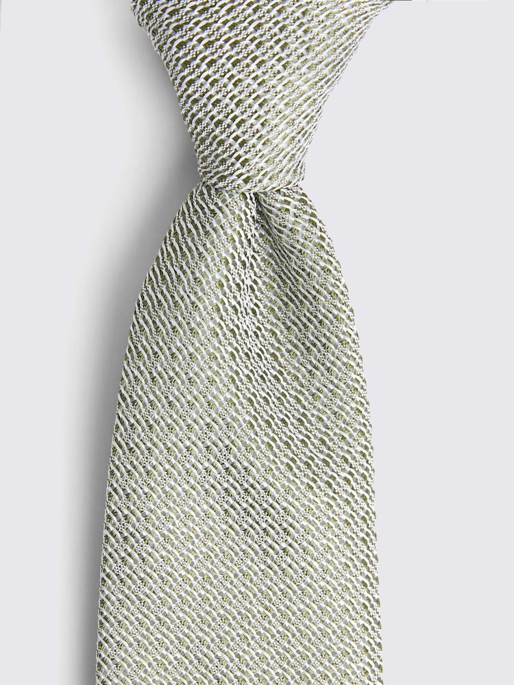 MOSS Green Italian Grenadine Tie - Image 2 of 3