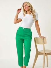 Roman Green Petite Full Length Stretch Trousers - Image 1 of 8