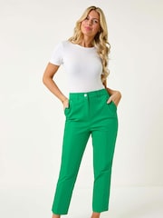 Roman Green Petite Full Length Stretch Trousers - Image 2 of 8