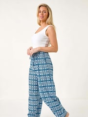 Roman Blue Petite Wide Leg Trousers - Image 2 of 5