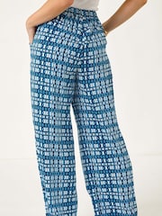 Roman Blue Petite Wide Leg Trousers - Image 3 of 5