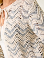 Roman Metallic Petite Wave Knit Cardigan - Image 5 of 5
