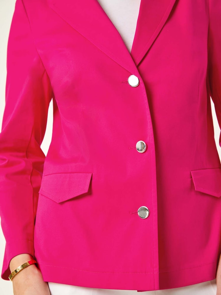 Roman Pink Petite Cotton Stretch Jacket - Image 5 of 5