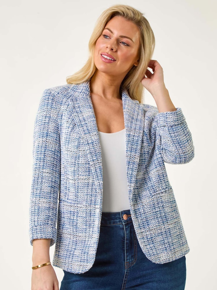Roman Blue Petite Revere Collar Jacket - Image 1 of 5