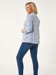 Roman Blue Petite Revere Collar Jacket - Image 3 of 5