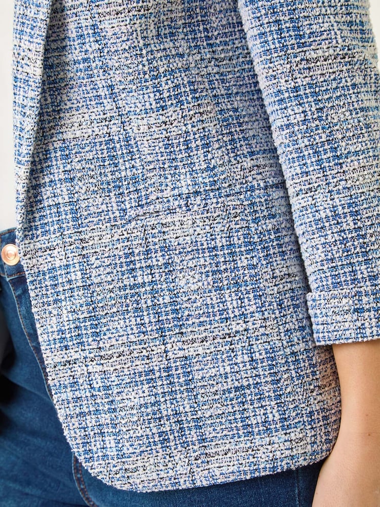 Roman Blue Petite Revere Collar Jacket - Image 5 of 5