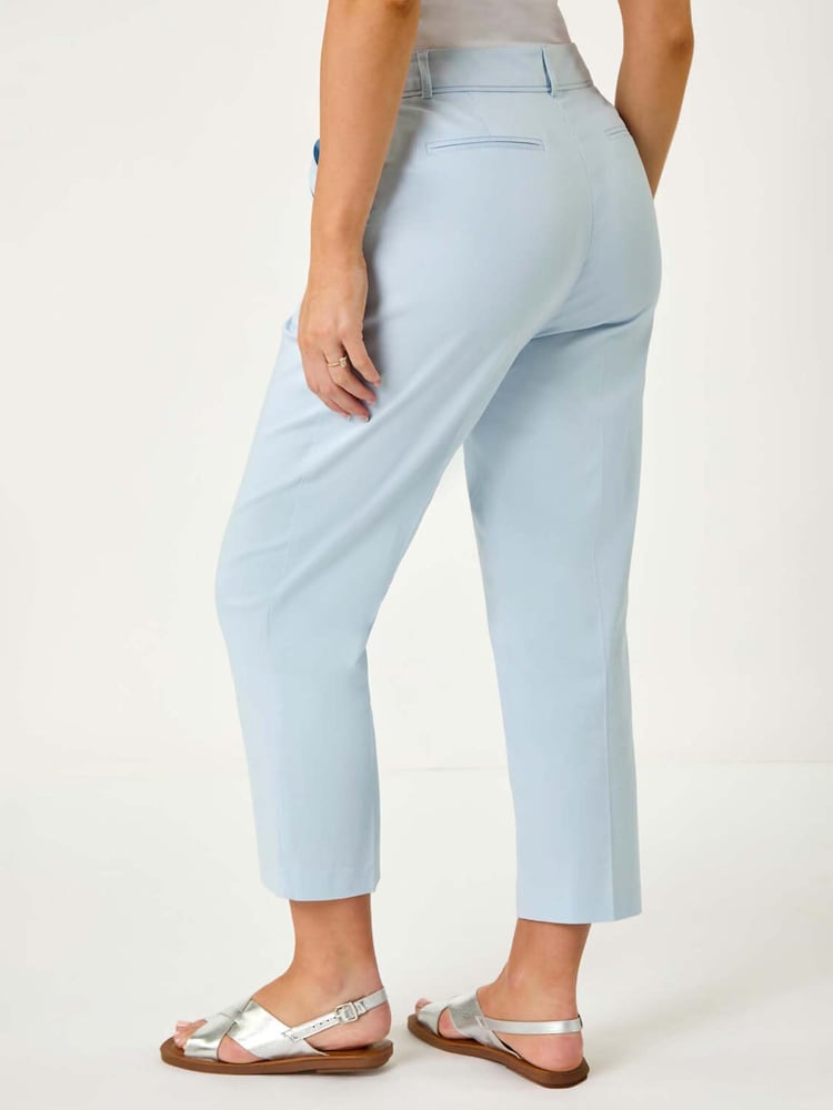 Roman Blue Petite Blend Tailored Trousers - Image 3 of 5