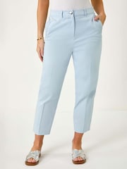 Roman Blue Petite Blend Tailored Trousers - Image 4 of 5