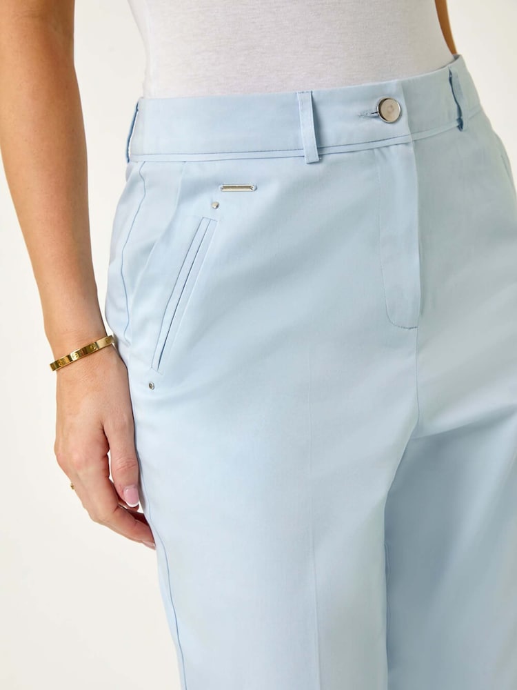 Roman Blue Petite Blend Tailored Trousers - Image 5 of 5