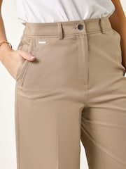 Roman Natural Petite Cotton Culotte Trousers - Image 5 of 5