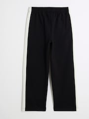 River Island Black Boys Panel Straight 100% Cotton Joggers - Image 2 of 4