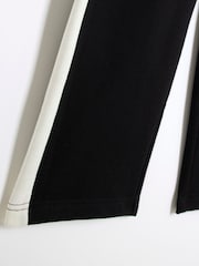River Island Black Boys Panel Straight 100% Cotton Joggers - Image 4 of 4