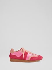 Zapatillas deportivas de tela y piel de napa de LK Bennett - Imagen 1 de 2
