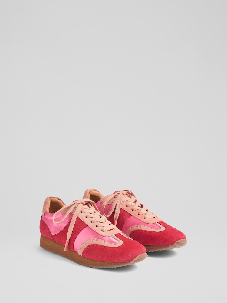 Zapatillas deportivas de tela y piel de napa de LK Bennett - Imagen 2 de 2