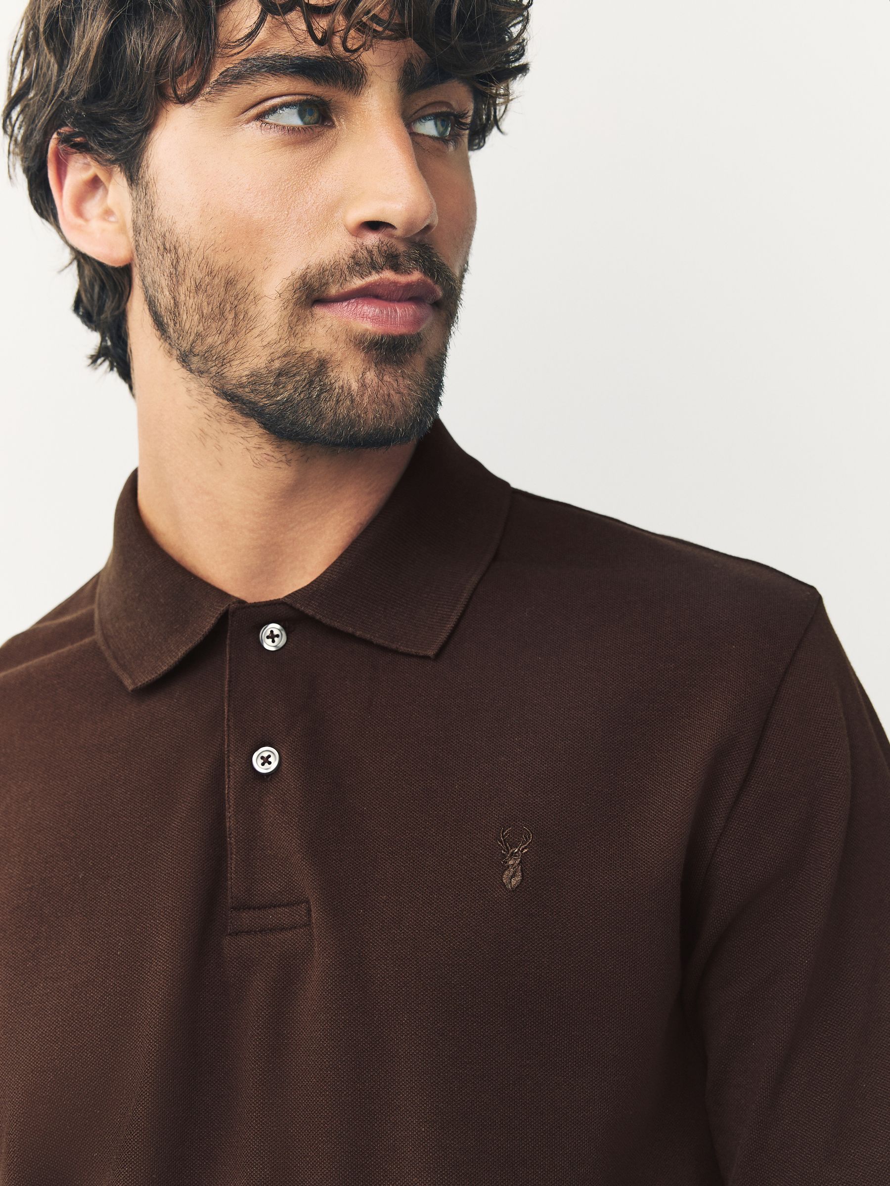 Buy Brown Regular Fit Short Sleeve Pique Polo Shirt from Next USA