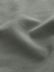 Petrol Green Regular Fit Long Sleeve Pique Polo Shirt - Image 6 of 7