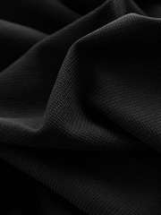 Negro - Textured Smart Zip Neck Polo Shirt - Imagen 3 de 3