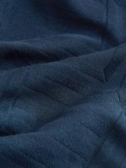 Azul marinho - Ajuste regular - Camisa polo com zíper Smart Quarter - Imagem 8 de 8