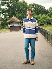 Blue/Neutral Stripe Rugby Shirt - Image 2 of 13